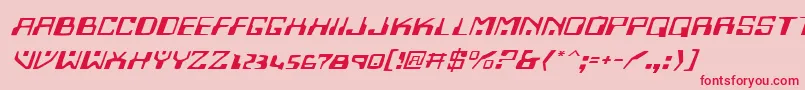 フォントHomev2ei – ピンクの背景に赤い文字