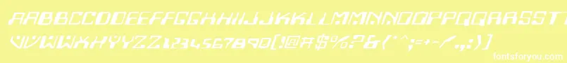 Homev2ei Font – White Fonts on Yellow Background