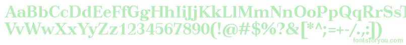 TusartextBold Font – Green Fonts on White Background