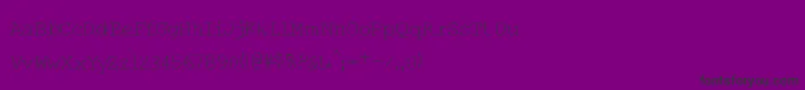 Шрифт Handtypist – чёрные шрифты на фиолетовом фоне