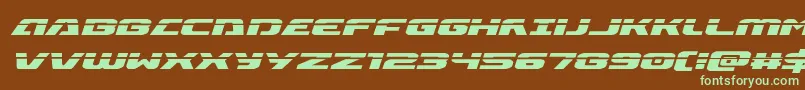 Iapetuslaserital Font – Green Fonts on Brown Background