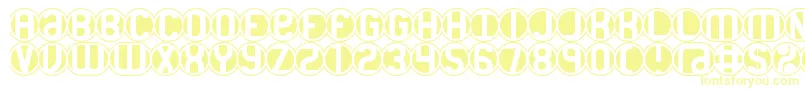 18HolesBrk Font – Yellow Fonts on White Background