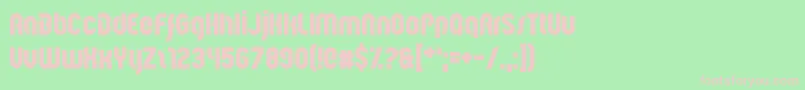 SuiCoward Font – Pink Fonts on Green Background