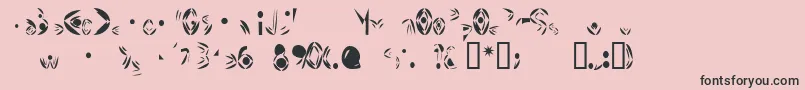 FatCyan Font – Black Fonts on Pink Background