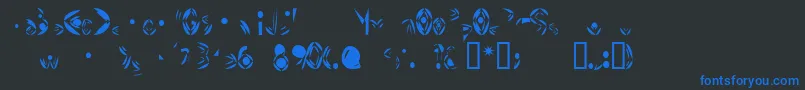 FatCyan Font – Blue Fonts on Black Background
