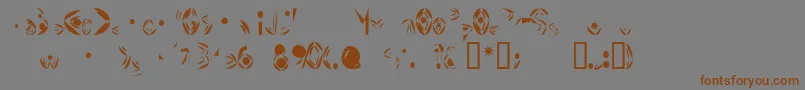 FatCyan Font – Brown Fonts on Gray Background