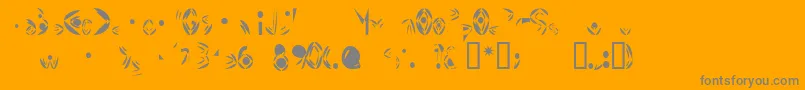 Шрифт FatCyan – серые шрифты на оранжевом фоне