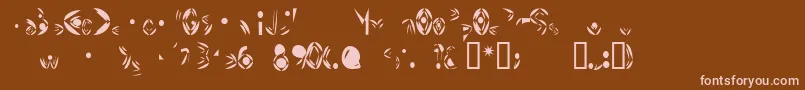 FatCyan Font – Pink Fonts on Brown Background