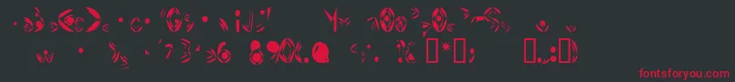 FatCyan Font – Red Fonts on Black Background