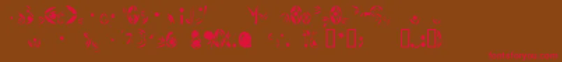 FatCyan Font – Red Fonts on Brown Background