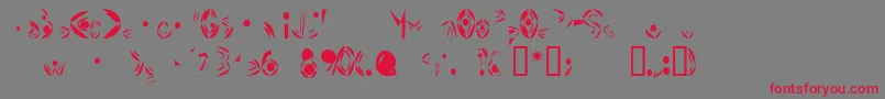 FatCyan Font – Red Fonts on Gray Background