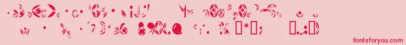 FatCyan Font – Red Fonts on Pink Background
