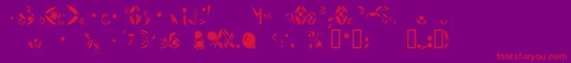 FatCyan Font – Red Fonts on Purple Background