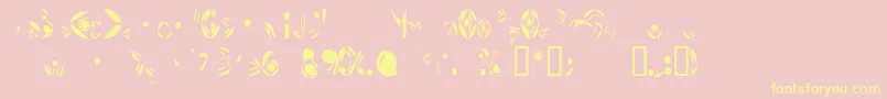 FatCyan Font – Yellow Fonts on Pink Background