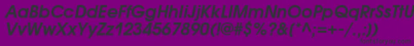 AvantgardegothiccDemioblique Font – Black Fonts on Purple Background