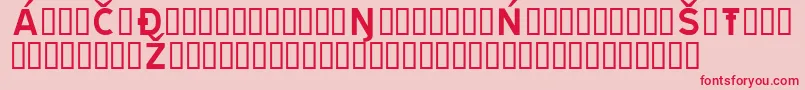 fuente Tratep – Fuentes Rojas Sobre Fondo Rosa