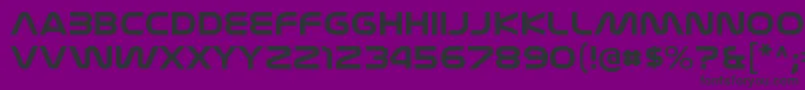 フォントNasalizationexBold – 紫の背景に黒い文字
