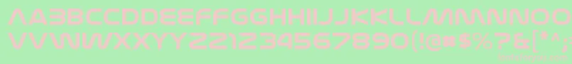 NasalizationexBold Font – Pink Fonts on Green Background