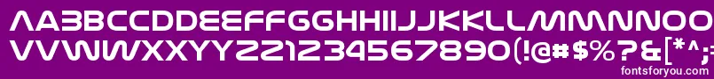 フォントNasalizationexBold – 紫の背景に白い文字