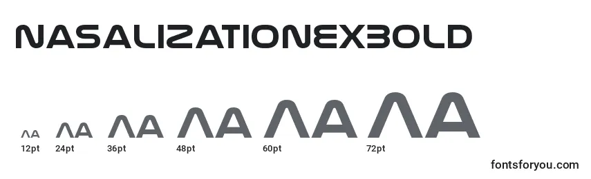 NasalizationexBold Font Sizes