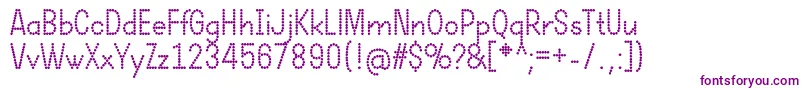 DotcirfulBold-fontti – violetit fontit