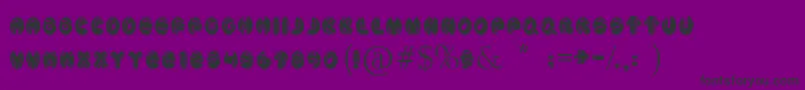 AragonSolid Font – Black Fonts on Purple Background