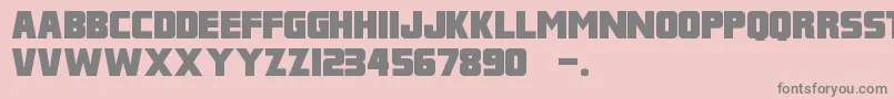 FranklinM54 Font – Gray Fonts on Pink Background