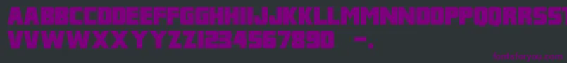 フォントFranklinM54 – 黒い背景に紫のフォント