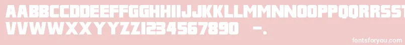 FranklinM54 Font – White Fonts on Pink Background