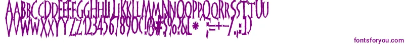 FrankendorkTall Font – Purple Fonts on White Background