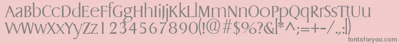 fuente GriffonlightRegular – Fuentes Grises Sobre Fondo Rosa