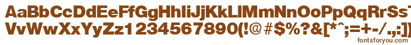 OlnovaHeavy Font – Brown Fonts on White Background