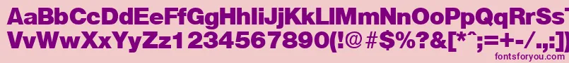 OlnovaHeavy Font – Purple Fonts on Pink Background