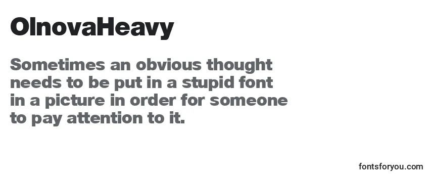 OlnovaHeavy Font