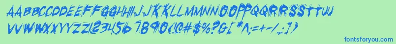 Подробнее о шрифте Rkillci Шрифт Rkillci – синие шрифты на зелёном фоне