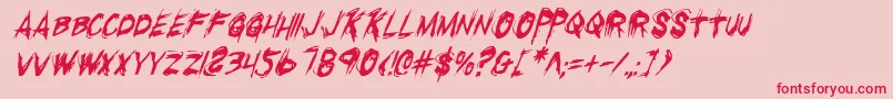 Rkillci Font – Red Fonts on Pink Background