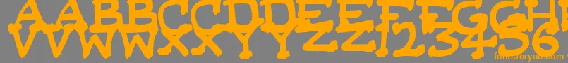 DaSerifKid Font – Orange Fonts on Gray Background
