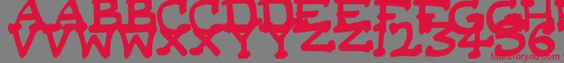DaSerifKid Font – Red Fonts on Gray Background