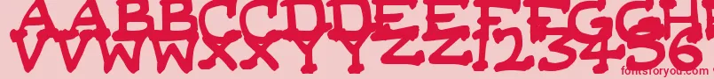DaSerifKid Font – Red Fonts on Pink Background