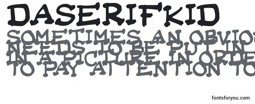 Review of the DaSerifKid Font
