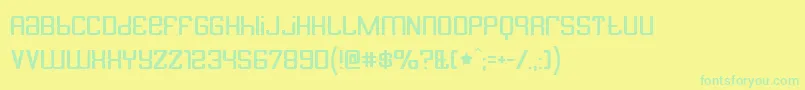 Butterbe Font – Green Fonts on Yellow Background