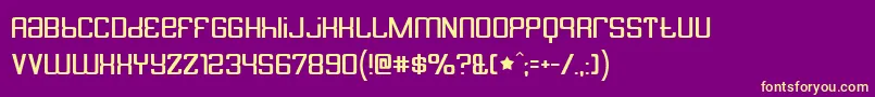 Butterbe Font – Yellow Fonts on Purple Background