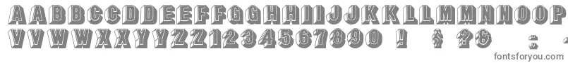 Leecaps-Schriftart – Graue Schriften