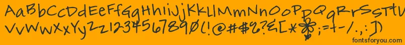 Police MarmaladeToast – polices noires sur fond orange