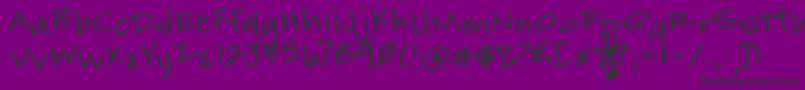 MarmaladeToast Font – Black Fonts on Purple Background