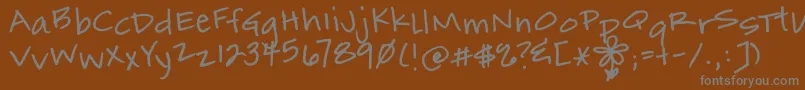 Más sobre la fuente MarmaladeToast fuente MarmaladeToast – Fuentes Grises Sobre Fondo Marrón