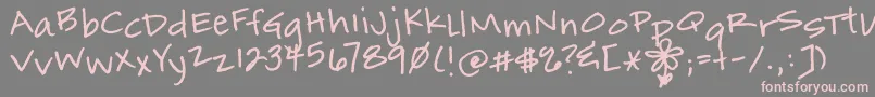 MarmaladeToast Font – Pink Fonts on Gray Background