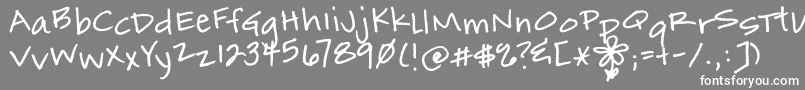 MarmaladeToast Font – White Fonts on Gray Background