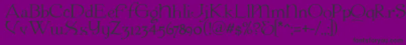 Colwell-fontti – mustat fontit violetilla taustalla