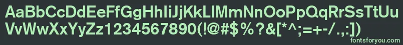 Шрифт ExpressSsiBold – зелёные шрифты на чёрном фоне